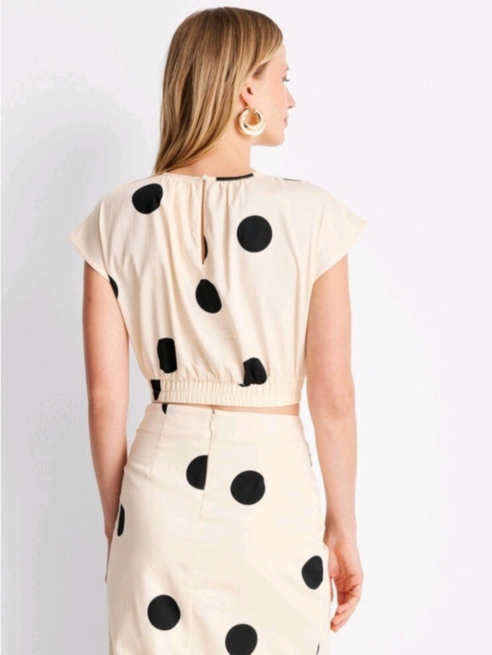 Target X Future Collective Jenny K. Lopez Polka Dot Crop Top View 2